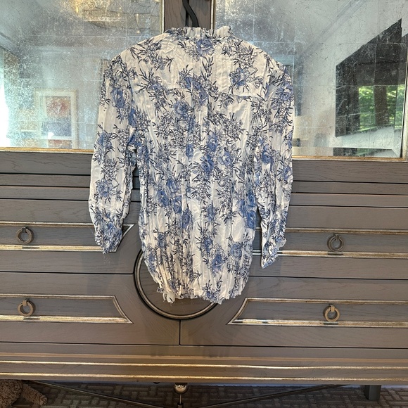 Go by GoSilk Floral Blouse XS - Picture 2 of 4